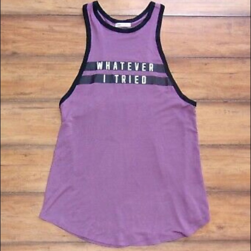 VS Pink “Whatever I tried” tank top